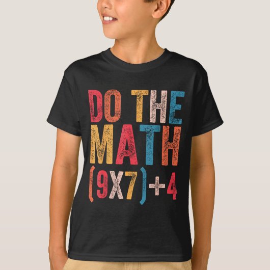 Doe de Math 67 Meme Grappig 6 7 Zes Zeven Mannen V T-shirt (Voorkant)