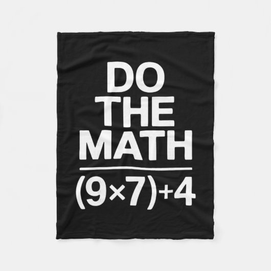 Doe de Math 67 Meme Grappige Sarcastische Humor Fleece Deken (Voorkant)