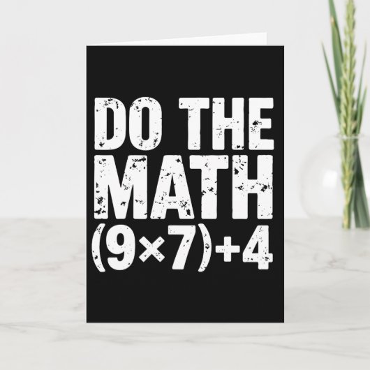 Doe de Math 67 Meme Grappige Zes Zeven Docent Kaart (Voorkant)