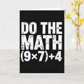 Doe de Math 67 Meme Grappige Zes Zeven Docent Kaart (Gele Bloem)