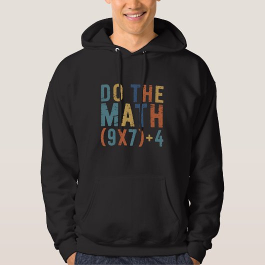 Doe de Math 67 Meme Grappige Zes Zeven Leraar Hoodie (Voorkant)