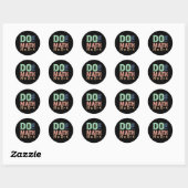 Doe de Math 67 Meme Grappige Zes Zeven Leraar Mann Ronde Sticker (Vel)