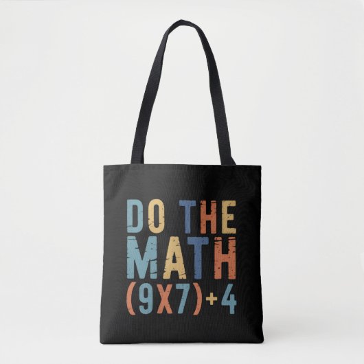 Doe de Math 67 Meme Grappige Zes Zeven Leraar Tote Bag (Voorkant)
