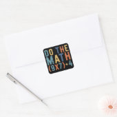Doe de Math 67 Meme Grappige Zes Zeven Leraar Vierkante Sticker (Envelop)