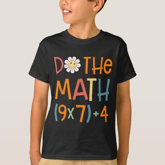 Doe de Math 67 Meme Grappige Zes Zeven Wiskundeler T-shirt (Voorkant)