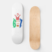 Doe de Math 67 Meme Kerstmis Persoonlijk Skateboard (Voorkant)