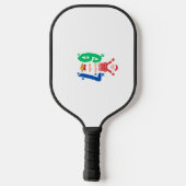 Doe de Math 67 Meme Kerstmis Pickleball Paddle (Achterkant)