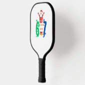 Doe de Math 67 Meme Kerstmis Pickleball Paddle (Links)