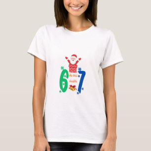Doe de Math 67 Meme Kerstmis T-shirt