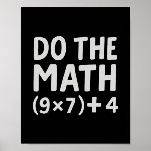 Doe de Math 67 Meme  Poster