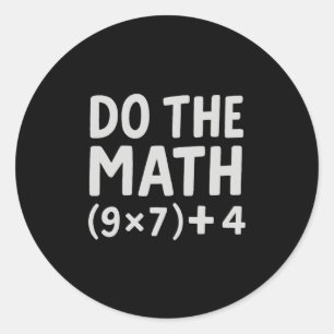 Doe de Math 67 Meme  Ronde Sticker