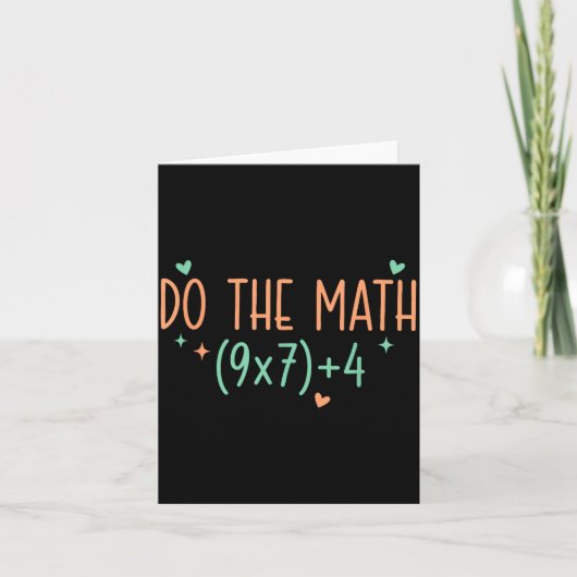 Doe de Math 67 Meme Zes Zeven Kaart (Voorkant)