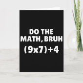 Doe De Math Meme 67 Kaart (Voorkant)