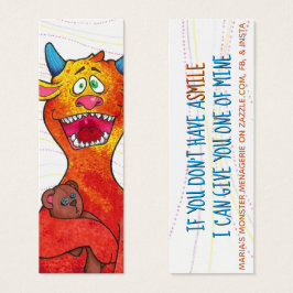 Doe de Monster, met/citeer, gelukskaarten Mini Visitekaartjes