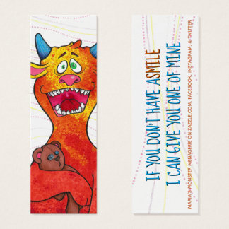 Doe de Monster, met/citeer, gelukskaarten Mini Visitekaartjes