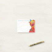 Doe de Monster met/quote, post it notes 4"x3" (Op bureau)