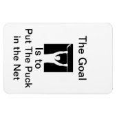 Doe de puck in het net magneet (Horizontaal)