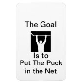 Doe de puck in het net magneet (Verticaal)