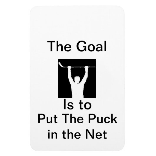 Doe de puck in het net magneet (Verticaal)