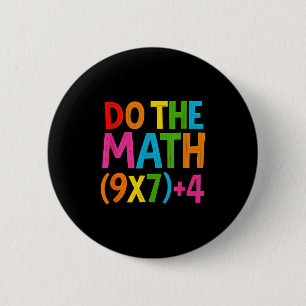 Doe De Rekening 67 Meme 6 7 Grappige Zes Zeven Ronde Button 5,7 Cm