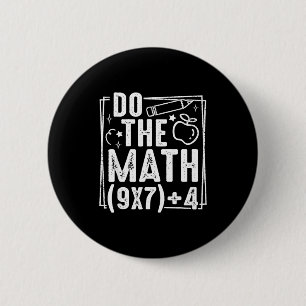 Doe De Rekening 67 Meme 6 7 Grappige Zes Zeven Vro Ronde Button 5,7 Cm