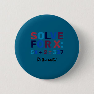 Doe De Rekening 67 Meme Grappig Zes Zeven, Algebra Ronde Button 5,7 Cm