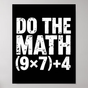 Doe De Rekening 67 Meme Grappig Zes Zeven Leraar Poster