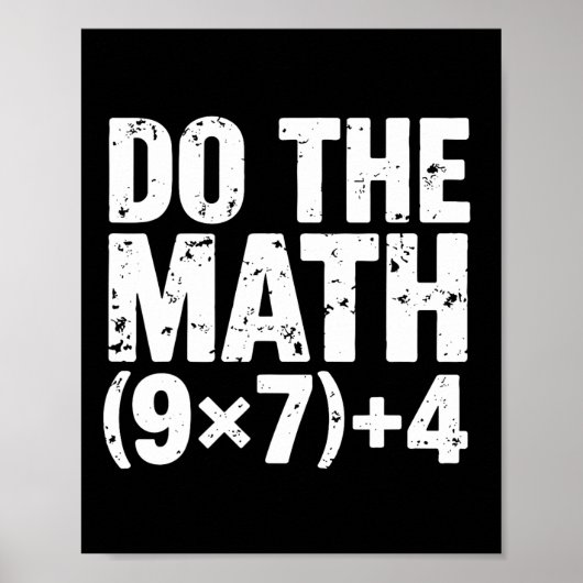 Doe De Rekening 67 Meme Grappig Zes Zeven Leraar  Poster (Voorkant)