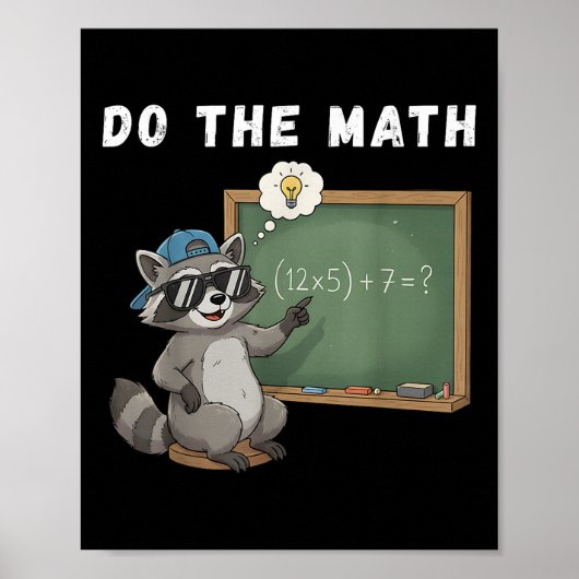 Doe De Rekening 67 Meme Grappig Zes Zeven Wiskunde Poster (Voorkant)