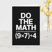 Doe De Rekening 67 Meme Grappige Sarcastische Humo Kaart (Gele Bloem)