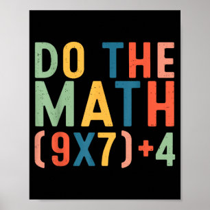 Doe De Rekening 67 Zes Zeven Meme Leraar Student M Poster
