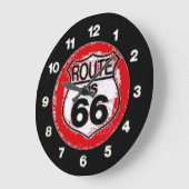 doe de route 66 wandklok (Hoek)