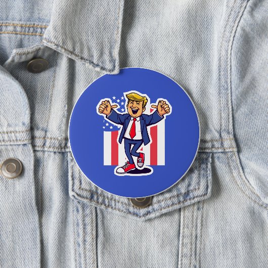 Doe de Trump Ronde Button 4,0 Cm (In situ)