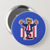 Doe de Trump Ronde Button 4,0 Cm (Voorkant /achterkant)