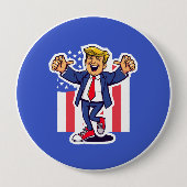 Doe de Trump Ronde Button 4,0 Cm (Voorkant)