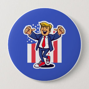 Doe de Trump Ronde Button 4,0 Cm
