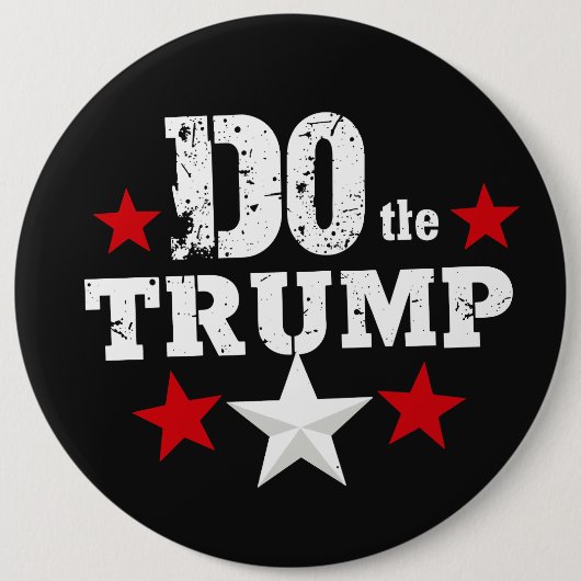 Doe de Trump Ronde Button 6,0 Cm (Voorkant)