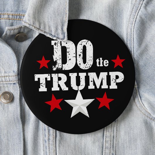 Doe de Trump Ronde Button 6,0 Cm (In situ)