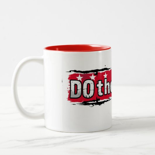 Doe de Trump Tweekleurige Koffiemok (Links)