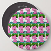 "Doe de Veggie Stroal Dance" Abstracte Art Button (Voorkant /achterkant)