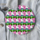 "Doe de Veggie Stroal Dance" Abstracte Art Button (In situ)