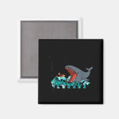 Doe de wil van god man walvis christen magneet (Voorkant / Achterkant)