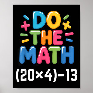 Doe de wiskunde (20x4)-13 Zes Zeven 6-7 Humor Lera Poster