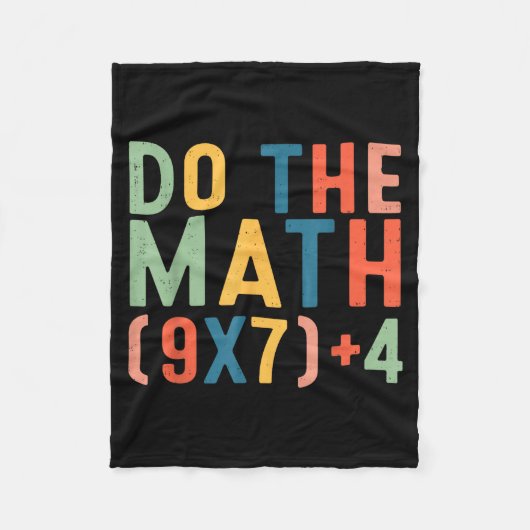 Doe De Wiskunde 67 Zes Zeven Meme Leraar Student M Fleece Deken (Voorkant)