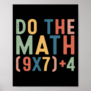 Doe De Wiskunde 67 Zes Zeven Meme Leraar Student M Poster