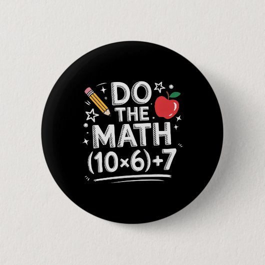 Doe de wiskunde meme Pemdas grappige basisschoolle Ronde Button 5,7 Cm (Voorkant)