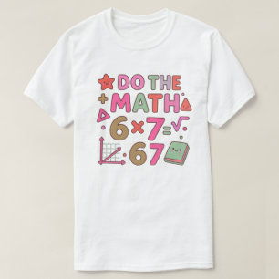 Doe de Wiskunde – Trendy Kawaii Klaslokaalontwerp T-shirt