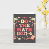 Doe De Wiskunde Vergelijking Valentijnsdag Wiskund Kaart (Gele Bloem)