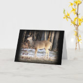 Doe Deer 5060- elke gelegenheid aanpassen Kaart (Gele Bloem)