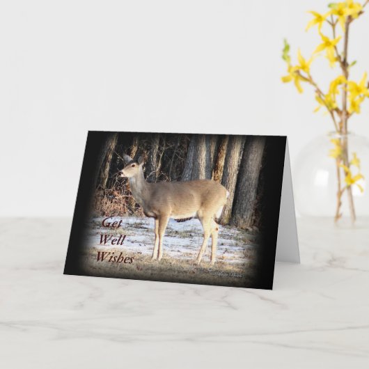 Doe Deer 5060- elke gelegenheid aanpassen Kaart (Gele Bloem)